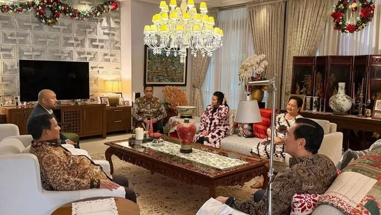 Prabowo dan Didit Kunjungi Luhut di Hari Natal, Bahas Persatuan dan Pemulihan Bencana