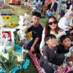 Tamara Tyasmara Rayakan Ulang Tahun ke-8 Mendiang Dante di TPU Jeruk Purut