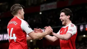 Arsenal Kembali ke Puncak Klasemen Liga Inggris Usai Kalahkan Brighton 2-1