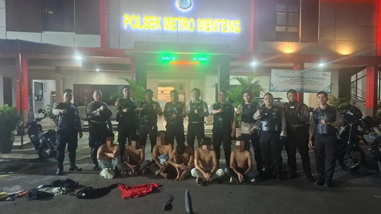 Enam Pemuda Diciduk Polisi di Menteng Saat Hendak Tawuran, Bawa Celurit
