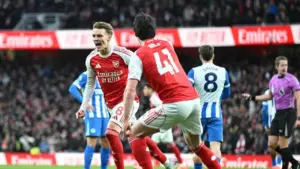 Martin Odegaard Cetak Gol Perdana Musim Ini, Arsenal Kokoh di Puncak Klasemen Liga Inggris