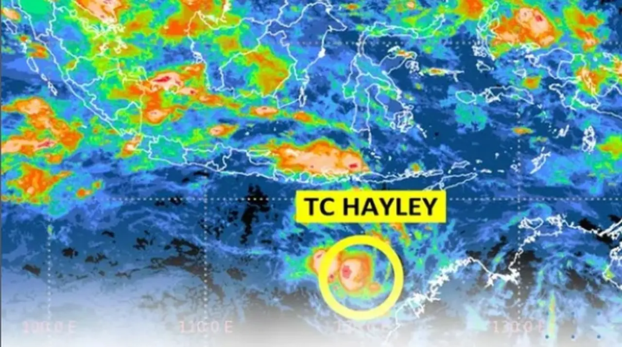 Siklon Tropis Hayley Berkembang di Samudra Hindia, Waspadai Hujan Lebat di Bali dan NTT