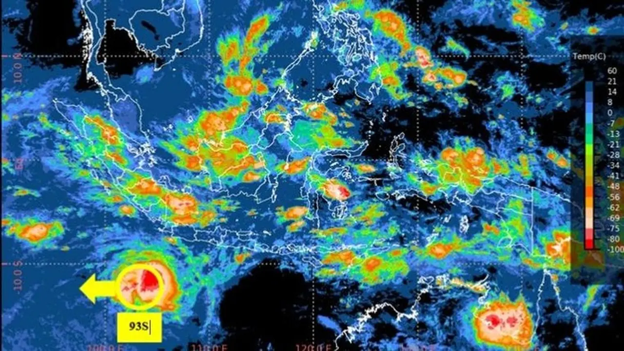 BMKG Prediksi Bibit Siklon 93S Meningkat Jadi Siklon Tropis, Dampak Cuaca Ekstrem Mengintai