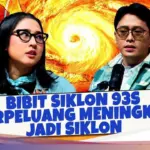 BMKG: Bibit Siklon 93S Berpeluang Jadi Siklon Tropis Kategori 1 Malam Ini