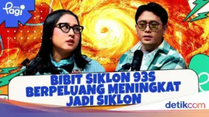 BMKG: Bibit Siklon 93S Berpeluang Jadi Siklon Tropis Kategori 1 Malam Ini