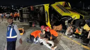 Bus PO Cahaya Trans Terguling di Semarang Tewaskan 16 Orang, Diduga Dikemudikan Sopir Cadangan