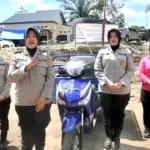 Polwan Jakpus Beri Motor Roda Tiga untuk Akses Bencana di Tapanuli Selatan