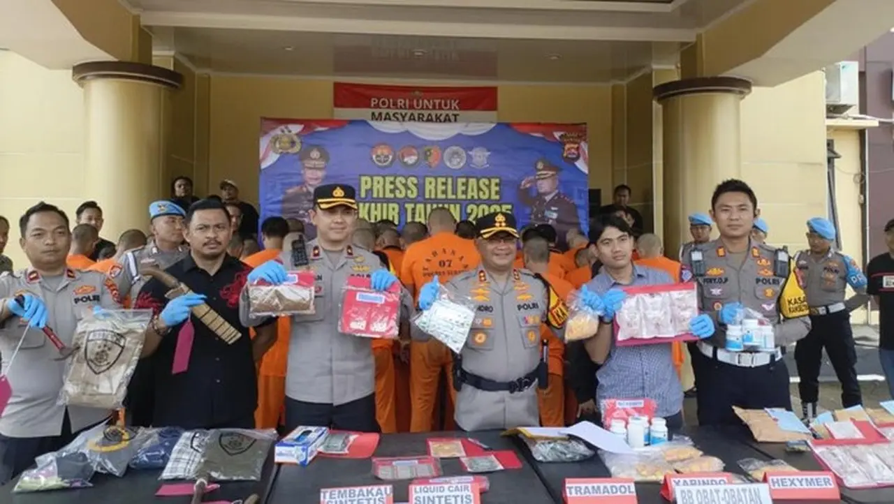 Polres Serang Ungkap 1.125 Kasus di 2025, Penyelesaian Perkara Lampaui Target 100%