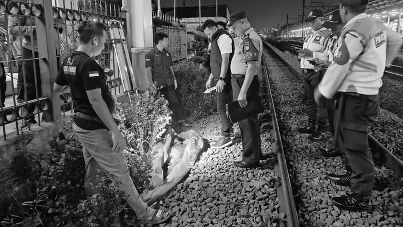 Bocah Tanpa Identitas Tewas Mengenaskan Tertabrak Kereta Api di Cakung, Jakarta Timur