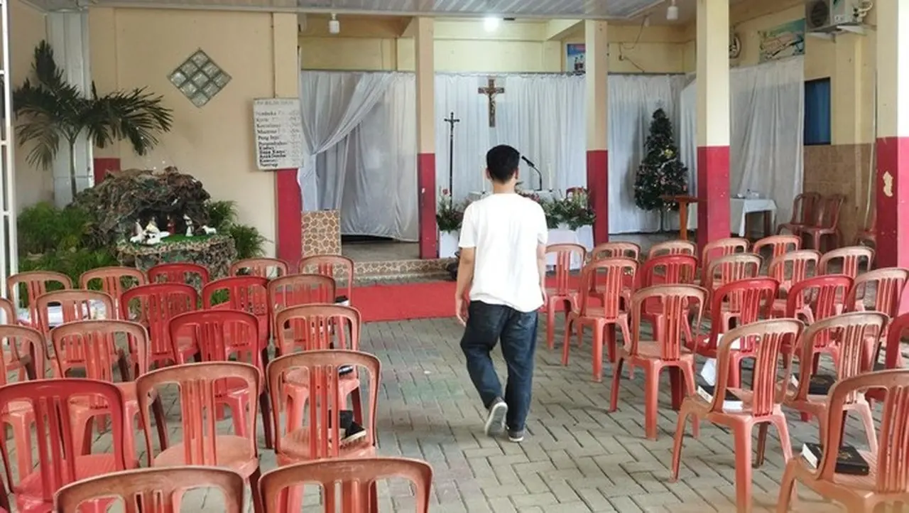 Umat Katolik Pandeglang Rayakan Natal di Halaman Sekolah, Harapkan Tempat Ibadah Layak