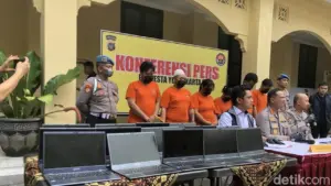 Markas Scam Jaringan Internasional Dibongkar di Sleman, 6 Petinggi Jadi Tersangka
