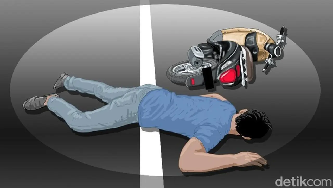 Gagal Menyalip, Dua Motor Bertabrakan di Bogor, Satu Orang Meninggal Dunia