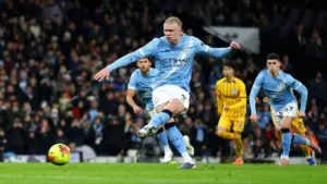 Babak Pertama: Erling Haaland Cetak Gol, Man City Ungguli Brighton 1-0