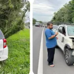 Dua Mobil Ringsek Akibat Senggolan di Tol Jagorawi Arah Bogor