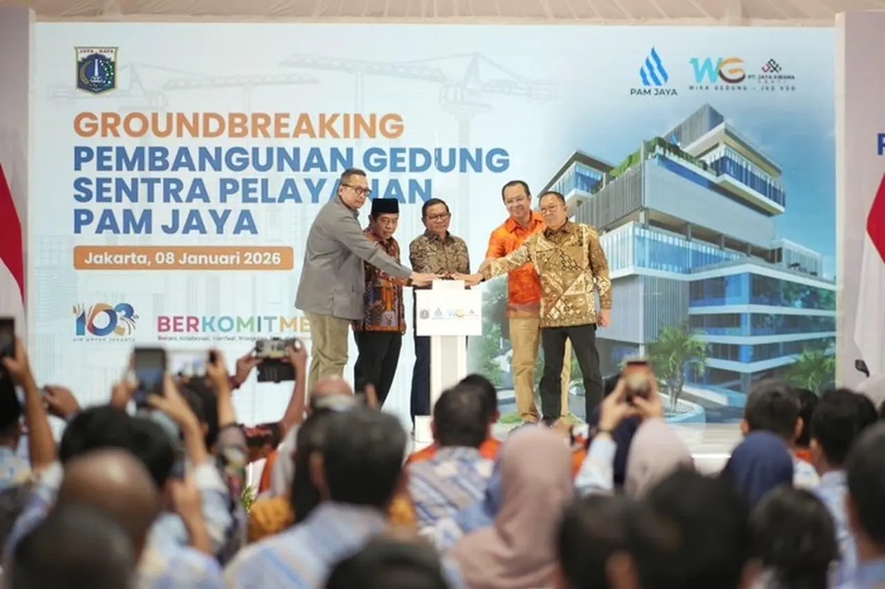 PAM JAYA Bangun Gedung Sentra Pelayanan Konsep Urban Water Falling, Target 100% Cakupan Air 2029 PAM JAYA Bangun Gedung Sentra Pelayanan Konsep Urban Water Falling, Target 100% Cakupan Air 2029