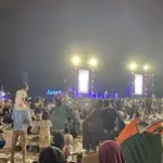 Hujan Tak Surutkan Semangat Warga Nikmati Konser Dewa 19 di Ancol Malam Tahun Baru