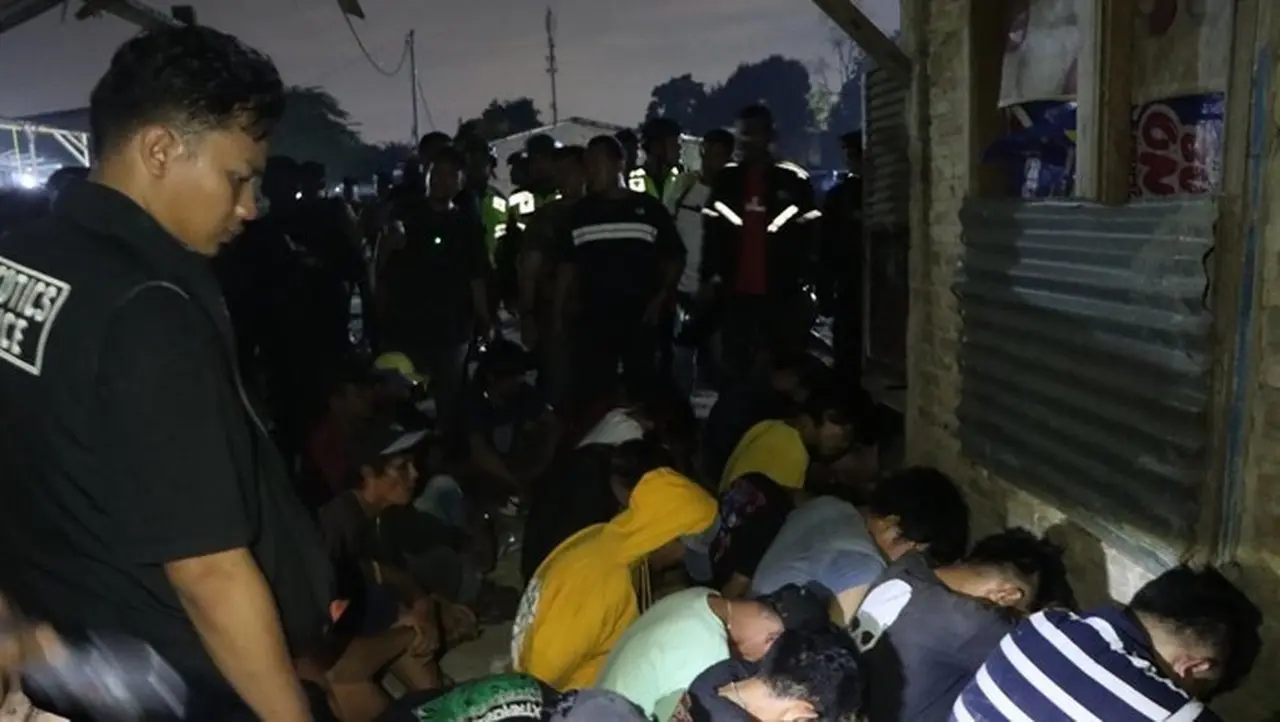 Polrestabes Medan Gerebek Sarang Judi dan Narkoba, 41 Orang Diamankan