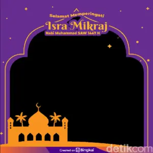 10 Pilihan Twibbon Isra Mikraj 2026 Gratis untuk Semarakkan Momen Peringatan di Media Sosial