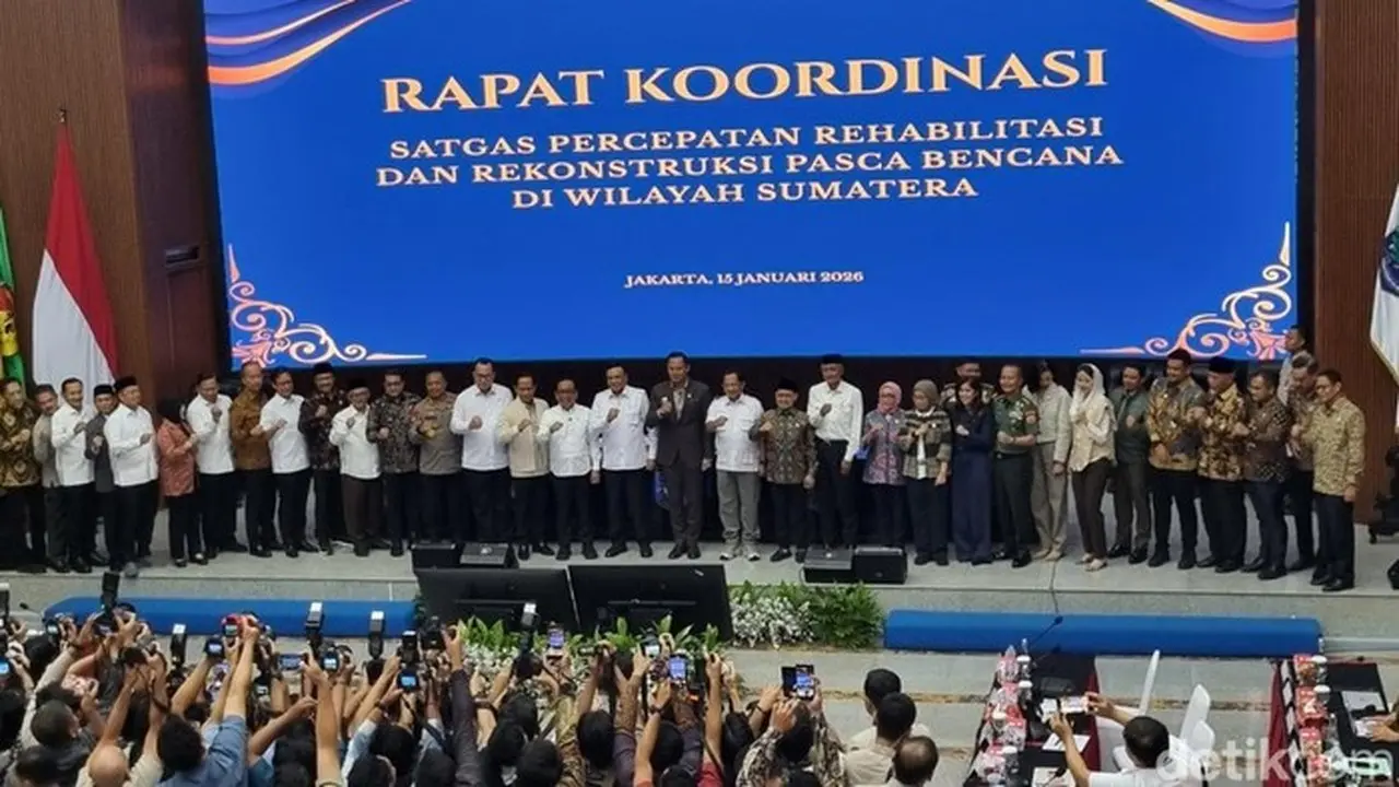 Satgas Percepatan Rehabilitasi Pascabencana Sumatera Gelar Rapat Koordinasi, Ini Prioritasnya