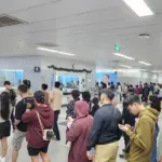Usai Pesta Tahun Baru, Stasiun MRT Bundaran HI Membludak Dini Hari
