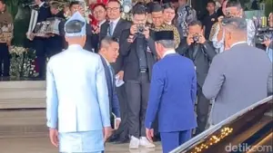 Prabowo dan Jokowi Hadiri Pernikahan Sekpri di TMII, Sejumlah Menteri Turut Menyaksikan