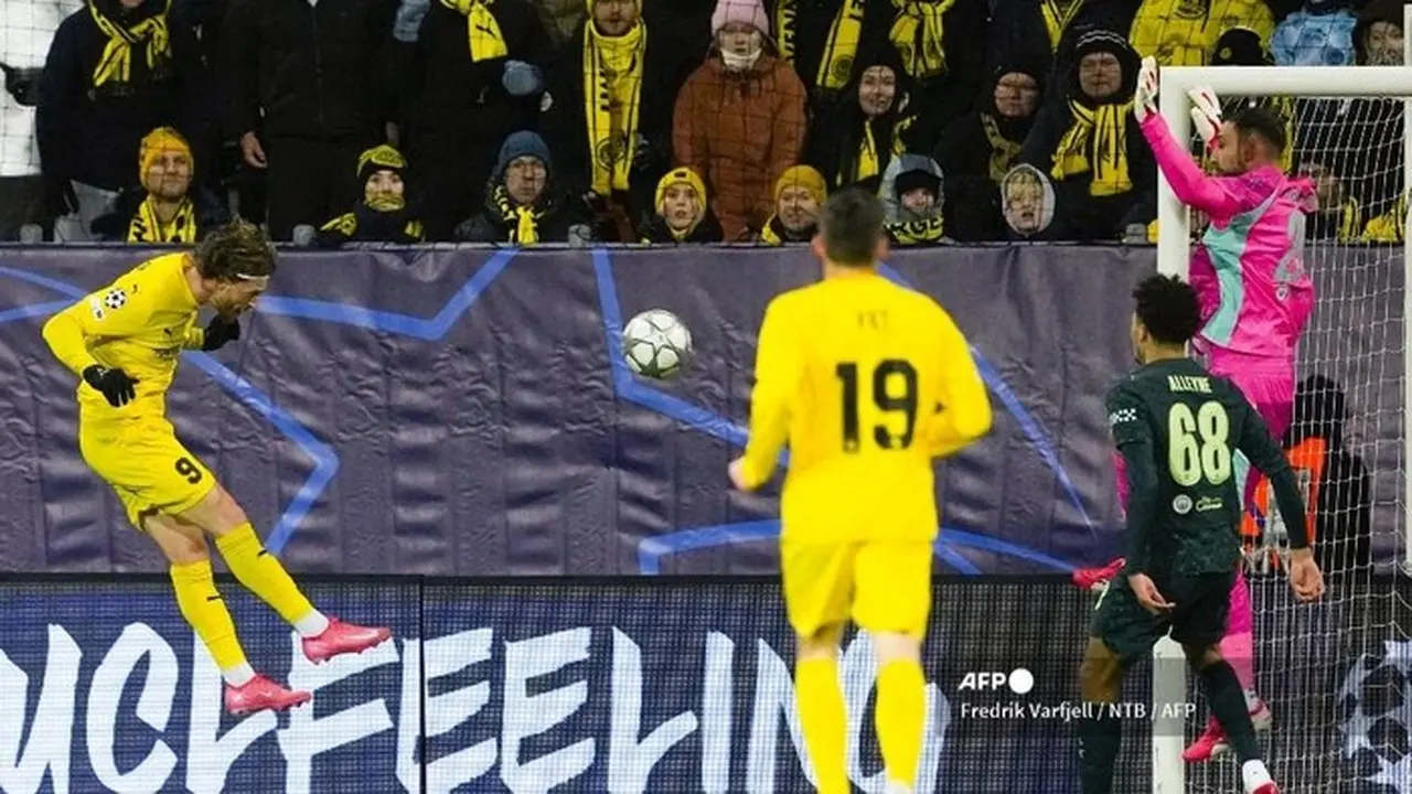 Babak I Liga Champions: Manchester City Tertinggal 0-2 dari Bodo/Glimt Akibat Brace Hogh