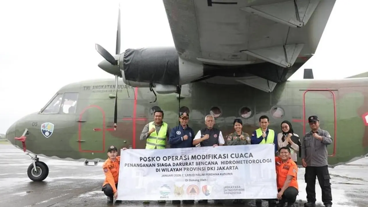 BPBD Jakarta Lanjutkan Operasi Modifikasi Cuaca Hari Terakhir untuk Antisipasi Banjir BPBD Jakarta Lanjutkan Operasi Modifikasi Cuaca Hari Terakhir untuk Antisipasi Banjir