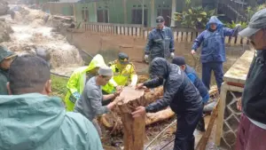 Jembatan Penghubung Antarkampung di Puncak Bogor Putus Akibat Hujan Deras