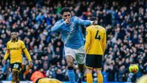Manchester City Ungguli Wolves 2-0 di Babak Pertama Liga Inggris