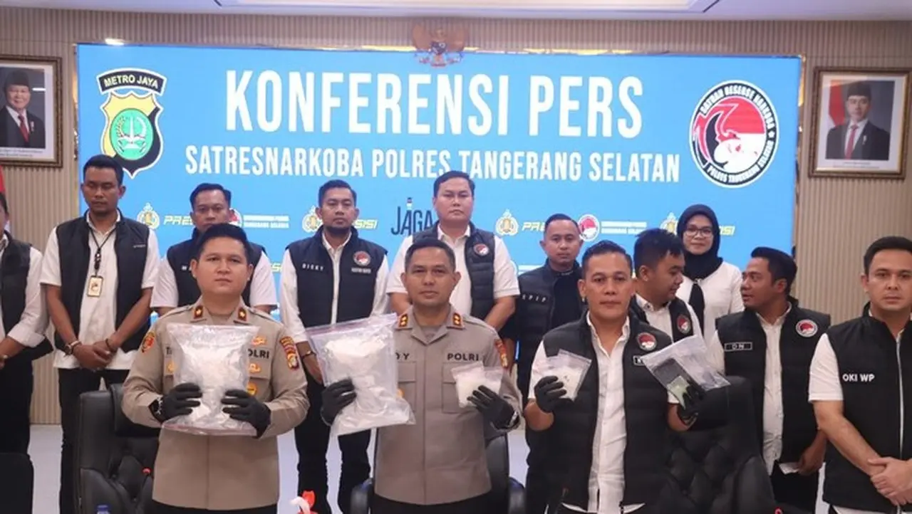 WNA Pasok Sabu ke Tangsel, Polisi Ringkus Jaringan Pengedar di Jakarta