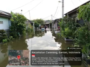 Banjir di Carenang dan Binuang Meluas, BPBD Kabupaten Serang Catat Ketinggian Air 1,2 Meter
