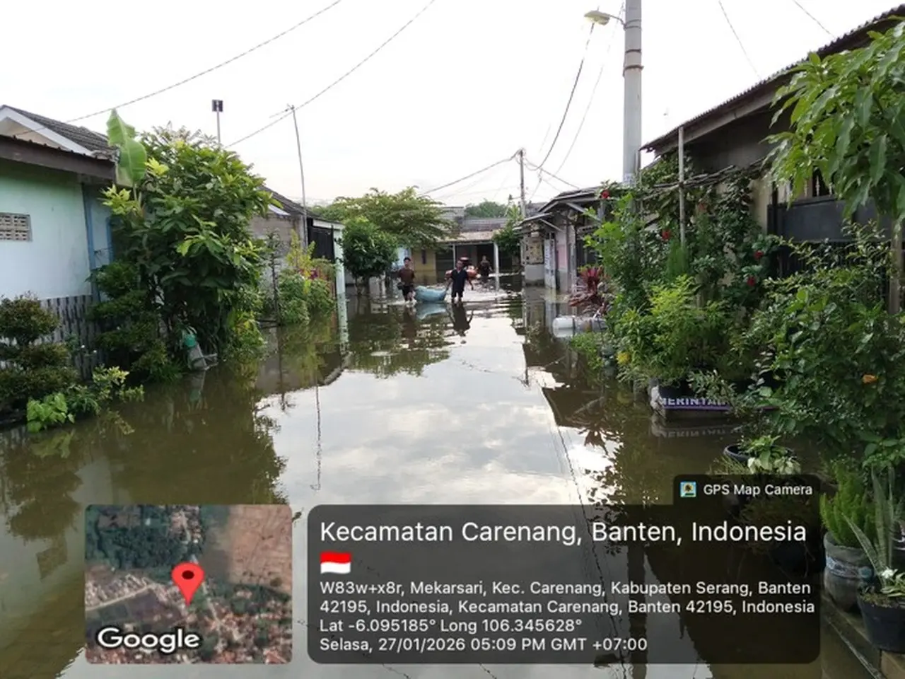 Banjir di Carenang dan Binuang Meluas, BPBD Kabupaten Serang Catat Ketinggian Air 1,2 Meter