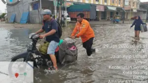 Banjir Landa 11 Kecamatan di Kota Serang, Ratusan Rumah Terendam Air
