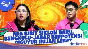 BMKG Deteksi Bibit Siklon Tropis 98S, Sejumlah Wilayah Berpotensi Hujan Lebat