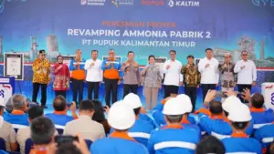 Kapolri, Mentan, dan Ketua Komisi IV DPR Resmikan Revamping Pabrik Amonia Pupuk Kaltim