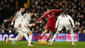 Drama Menit Akhir: Liverpool Ditahan Imbang Fulham 2-2 di Liga Inggris