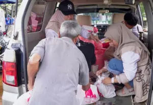 Anggota DPR Gerindra Tinjau Banjir Balangan, Salurkan Bantuan Sembako untuk Warga Terdampak