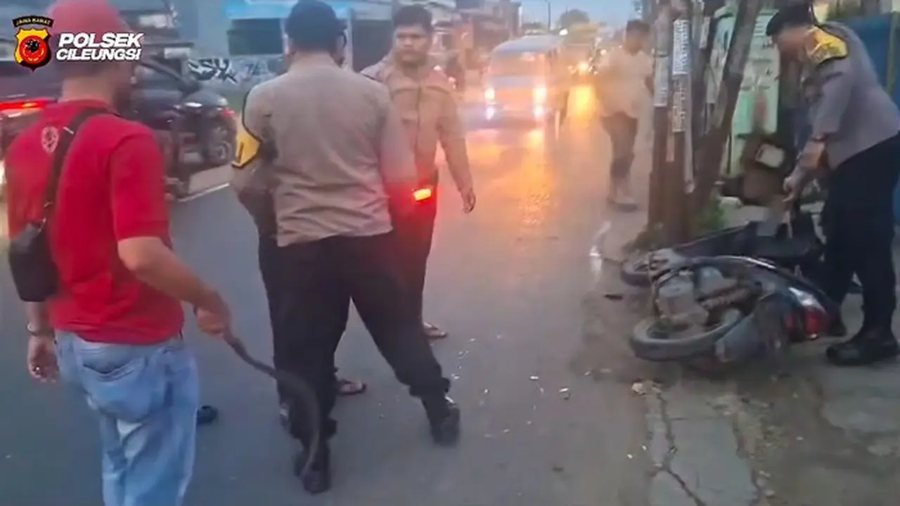 PHL Polres Bogor Dikeroyok Begal, Pelaku Kabur Lalu Tabrak Tiang Listrik
