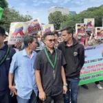 Buruh dan Mahasiswa Demo Kedubes AS, Tuntut Pembebasan Presiden Venezuela Maduro