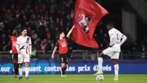 Rennes Permalukan PSG 3-1, Perebutan Puncak Klasemen Ligue 1 Makin Sengit