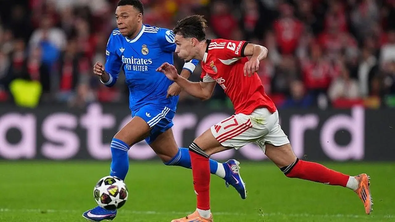 Babak I Liga Champions: Mbappe Tumpul, Skor Benfica vs Madrid Imbang 0-0
