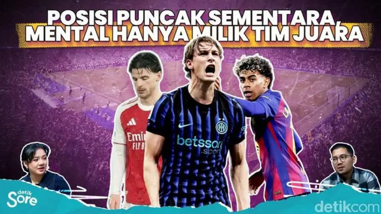 Arsenal Tertahan, Barcelona Tergelincir, Inter Milan Kokoh di Puncak Klasemen Serie A