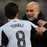 Pep Guardiola dan Sandro Tonali Tertangkap Kamera Berbincang, Newcastle United Mulai Resah?
